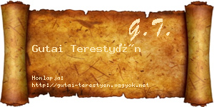 Gutai Terestyén névjegykártya